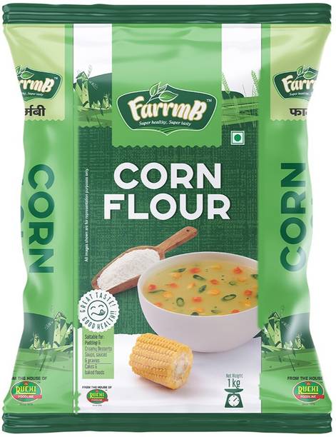FarrmB Corn Flour | 100% Pure & Natural | Ideal for Soups, Gravies & Baking