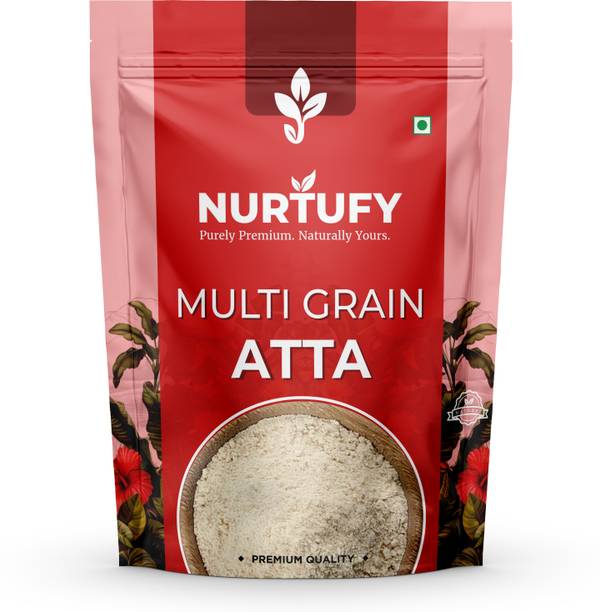 Nurtufy Multigrain Atta Flour | Healthy Whole Grain Chakki Fresh Atta - 2KG