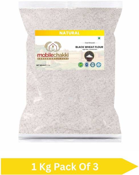MOBILE CHAKKI Black Wheat Flour Atta | Cool Ground | Low GI Diabetic Friendly Healthy Flour