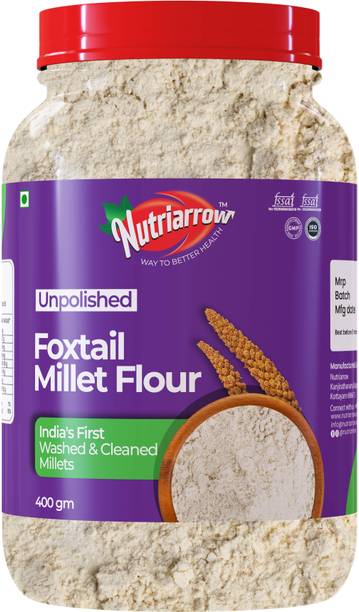 Nutriarrow Foxtail Millet Flour, Unpolished, Washed and Cleaned