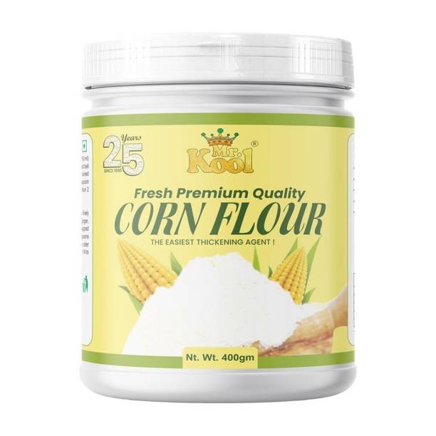 Mr.Kool Natural Corn Flour Makki Atta 400g jar