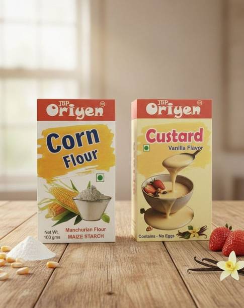 JBPOriyen Buy 2 get 2 free Custard+Cornflour ( cornstarch) 4×100gm combo pack