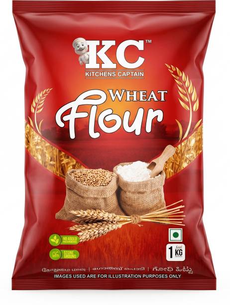 Kitchens Captain Whole Wheat Flour | Chakki Fresh Atta for Soft Rotis & Daily Use