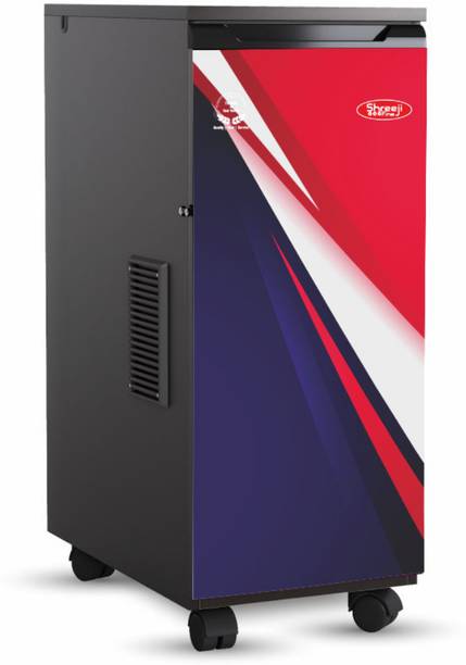 Shreejifine Canvas 2880 RPM atta chakki, Ghar ghanti, Flour Mill Machine 6 Blade SS Grinder CANVAS-RED-BLUE Flourmill