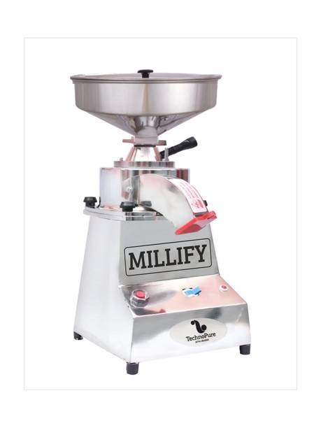 TechnoPure MILLIFY 500W Multi Grain Mill, Domestic Atta Chakki for Home, Heavy Duty Motor Mini Gharghanti Stone Based Gharelu Flour mill Atta Chakki, 5-10 Kg/Hour Flourmill