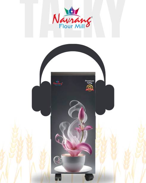 Navrang Enterprises Navrang Automatic Talky Flour Mill - Atta Chakki, Atta Maker | 8-10 Kg/Hr Talky Flourmill