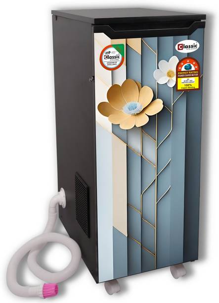 Classic Atta Chakki Fully Automatic Domestic Atta Chakki with Vacumm 1HP (0.75 Unit/hr)/ 10kg/hr Premium Navy Petal Flourmill