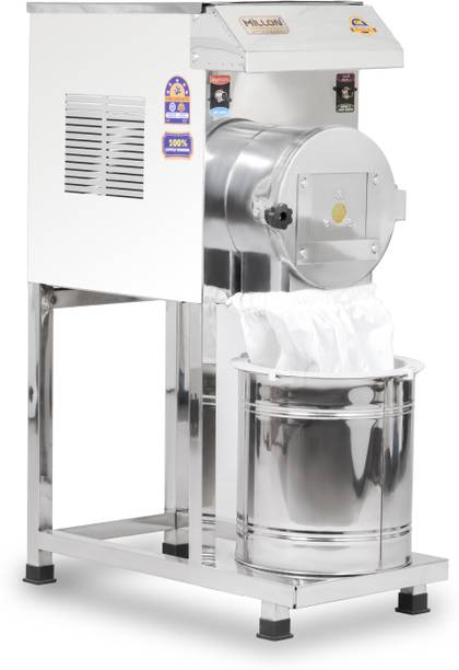 MILLON Fully Automatic Domestic Pulveriser, Atta Chakki, Gharghanti Flourmill 1 HP SS PULVERISER Flourmill