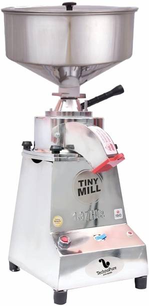 TechnoPure Automatic Light Weight Small Domestic Flour Mill Machine for Home Gharghanti Chakki 1.37 HP Motor, Mini Gharelu Aata Chakki, 8-15 Kg/Hour Flourmill