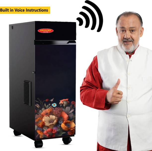 NAVSUKH With Built in Voice Instructions VIBRANT Automatic Atta Chakki Flourmill