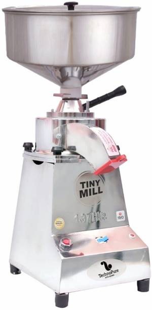 TechnoPure Automatic Light Weight Small Domestic Flour Mill Machine for Home Gharghanti Smart Chakki 1.37HP Motor, Mini Gharelu Aata Chakki, 8-15 Kg/Hour Flourmill