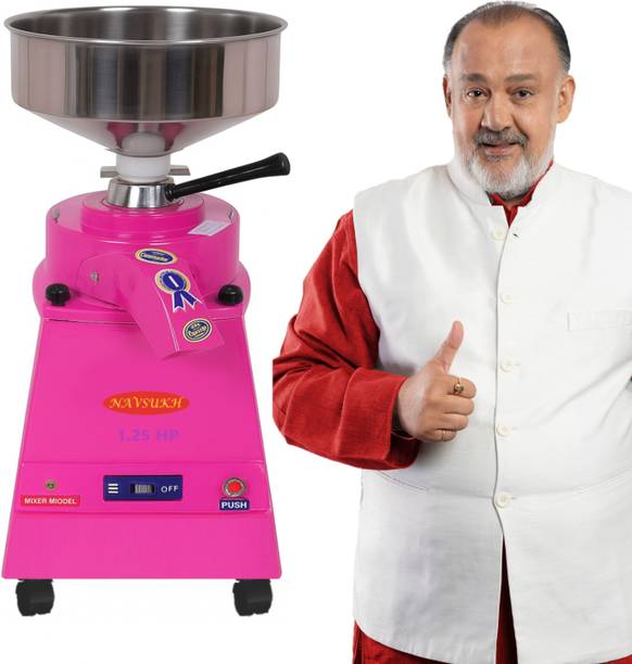 NAVSUKH Poppins Mini Millet Mill, Multi-Grain Grinder With Free Cover, 1.25 HP Table Top Flourmill