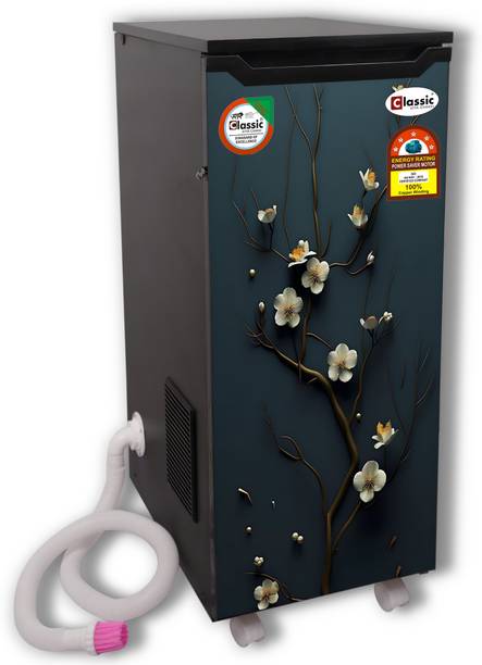 Classic Atta Chakki Fully Automatic Domestic Flourmill with Vacumm 1HP (0.75 Unit/hr)/ 10kg/hr Premium Navy Flower Flourmill