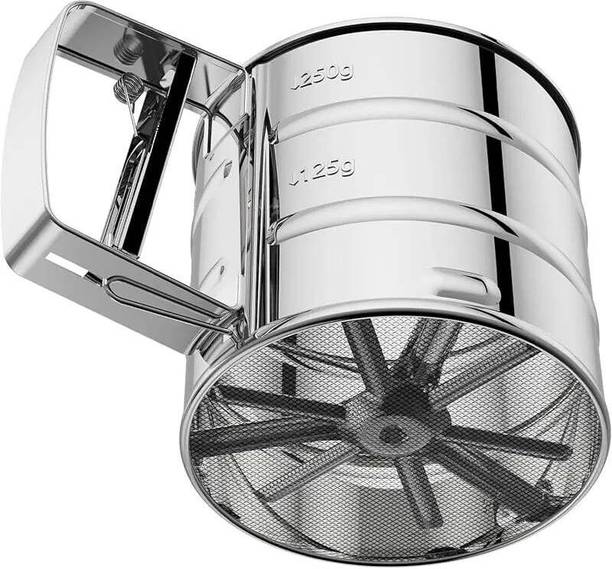 HouseofMalik Stainless Steel Flour Sifter – Handheld Baking Sieve for Flour, Flourmill
