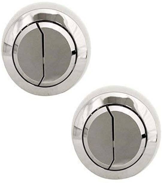 Calix Dual Push Toilet Flush Button Replaceable Round Button Water-Saving- Pack of 2 Flush Tank Lever