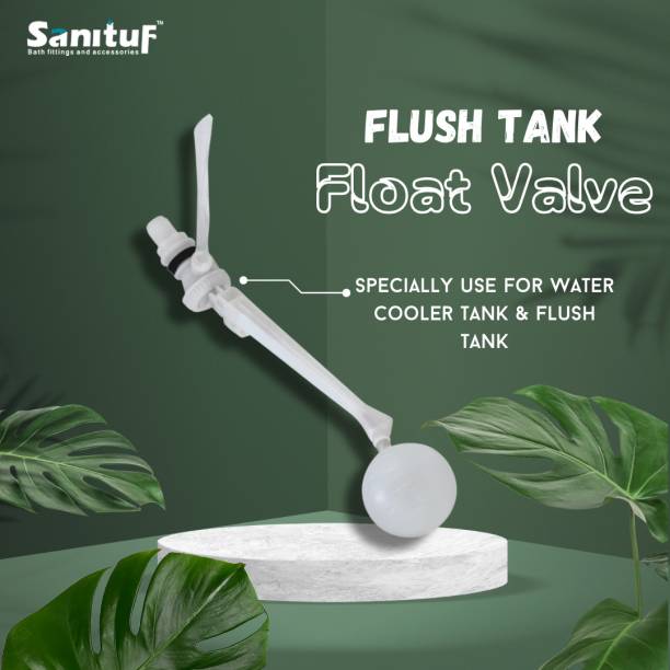 Sanituf Flush Tank Float Valve Set with Ball || Float Valve for Side Mounted Flush Tank Lever