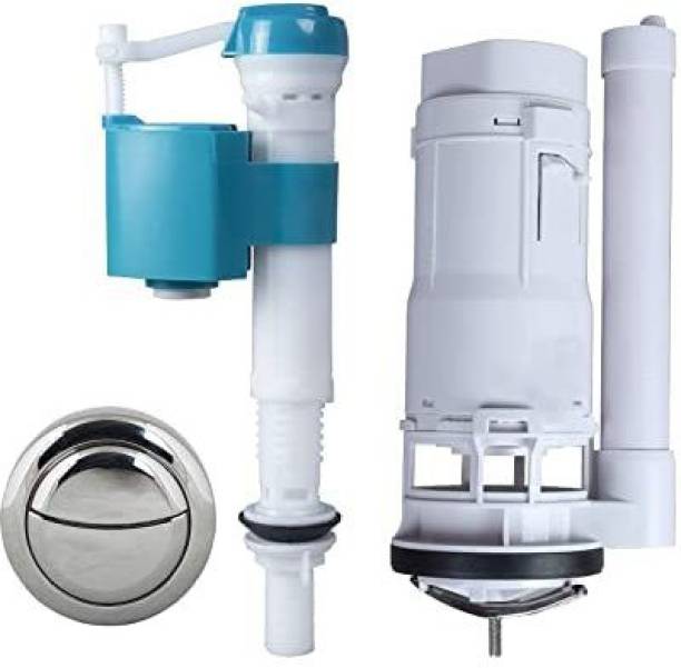 4seasons Water-Saving Toilet Repair Kit Dual Flush Valve , 8.26 inch Flush siphon 6-10" Flush Tank Lever