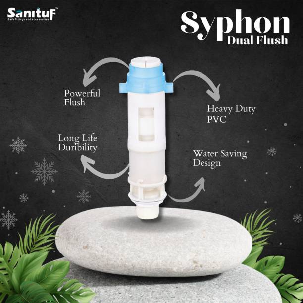 Sanituf Dual Flush Syphon for Superflow Dual Flush Outflow Valve Flush Tank Lever