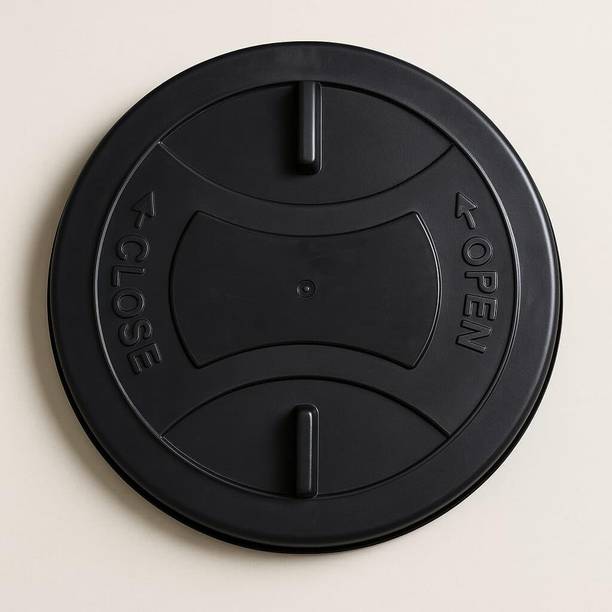 Infinite tech Black Lock Type Water Tank Lid Replacement Flush Tank Cover Flush Tank Lid