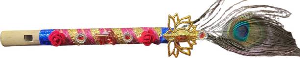 Radheshyam Murlidhar Tulsi Mala Wale Wooden Flute