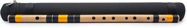 Radhe Flutes C Natural Right Hand Middle Octave With Hard Case Bamboo Flute