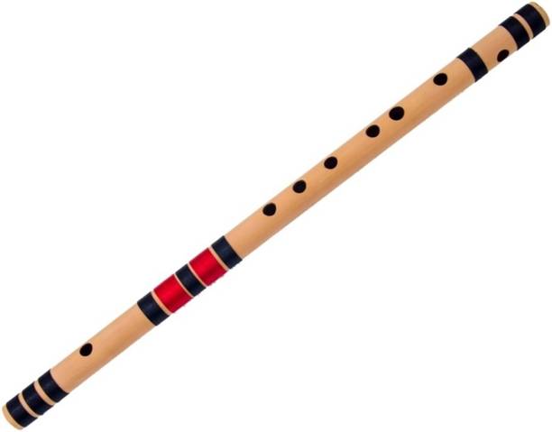 Shiv'z Muzic Flute, F Natural medium, PREMIUM Bansuri, 15 inches, With Written Manual & Carry Bag Bamboo Flute