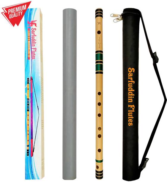 Sarfuddin Flutes C Natural Medium 19 Inches Right Hand Tuned 440hz Bamboo Flute