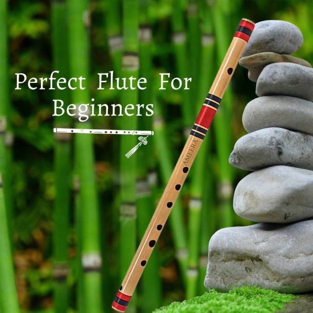 AMEERA Beginners Flute C scale natural Assam Bamboo Flute Musical Instrument Bamboo Flute