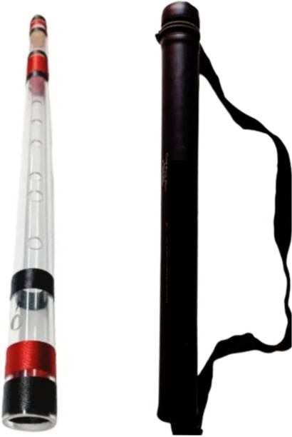 HEAVEN Flute C Natural Medium & Indian Professional Acr...