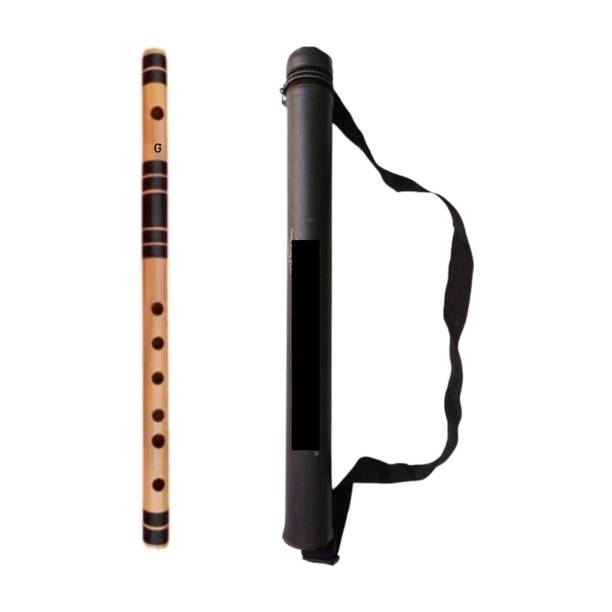 Sample G SCALE MIDDLE FLUTE 17 INCH SIZE 6 HOLES BANSURI FOR BEGINNERS Bamboo Flute