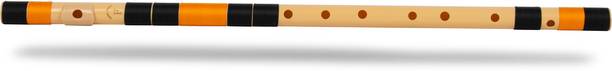 Radhe Flutes PVC Fiber F Natural Bansuri Base Octave Right Handed Flute PVC Flute