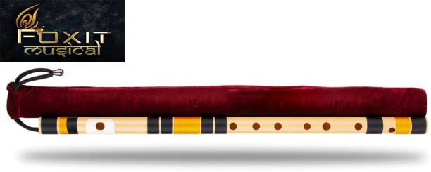 Foxit Musical Right Handed C Natural With Velvet Cover Tuned With Tanpura A=440Hz | PVC Fiber Fiber Flute