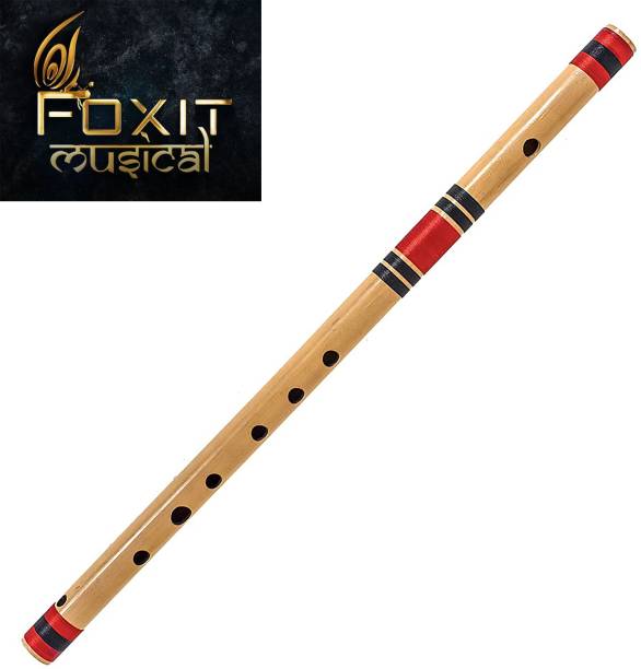 Foxit Musical C scale/naturalBrown right handed bambo bansuri 19 Inch Bamboo Flute Wooden Flute