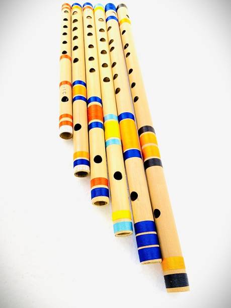 KHALSA MUSICAL SIX PCS SET G SHARP C SHARP B+C+A+G SCALE BEST QUALITY SET Bamboo Flute Bamboo Flute