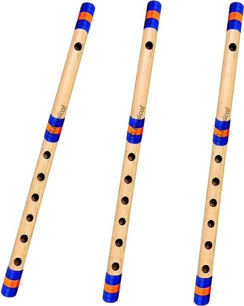 SG MUSICAL SGM-F4 Combo of 3 Bansuri Natural A, ,B & C Scale Bamboo Flute
