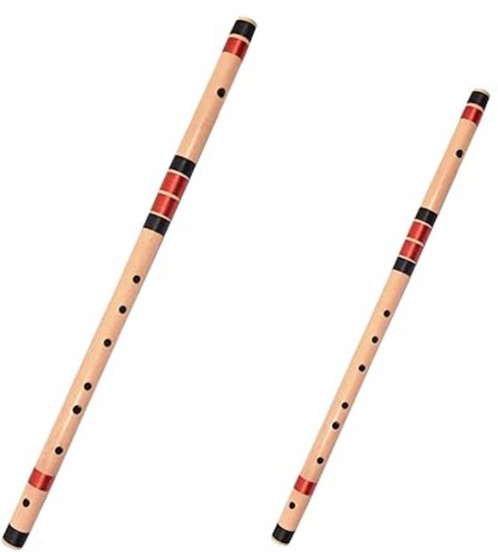 Shiv'z Muzic Flutes, SET of G BASE & C Medium, 2 PREMIU...