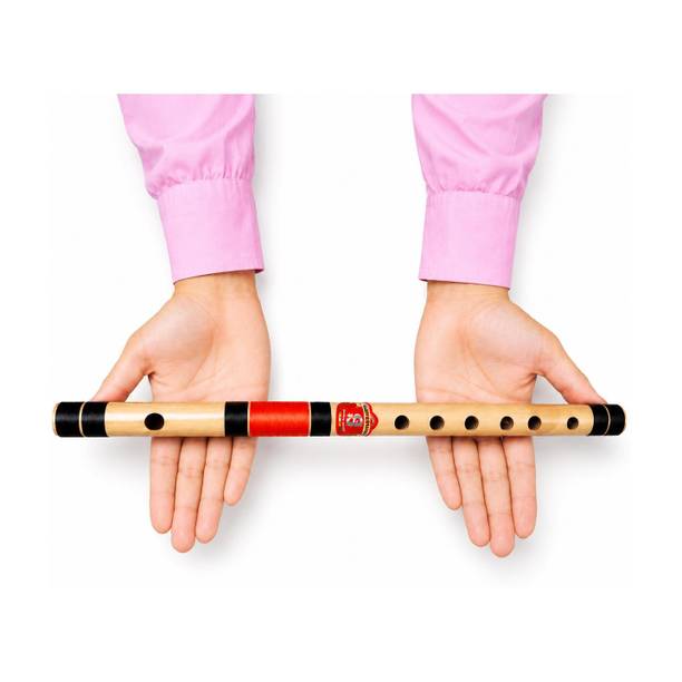 SHAHJI FLUTE A Scale 16 Inch Natural Bamboo Flute