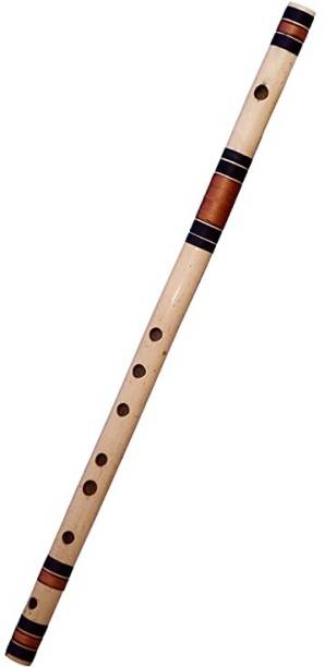 KHALSA MUSICAL C Natural Medium BAMBOO FLUTE BUDGET BANSURI ( RANDOM THREAD SEND ) Bamboo Flute Bamboo Flute