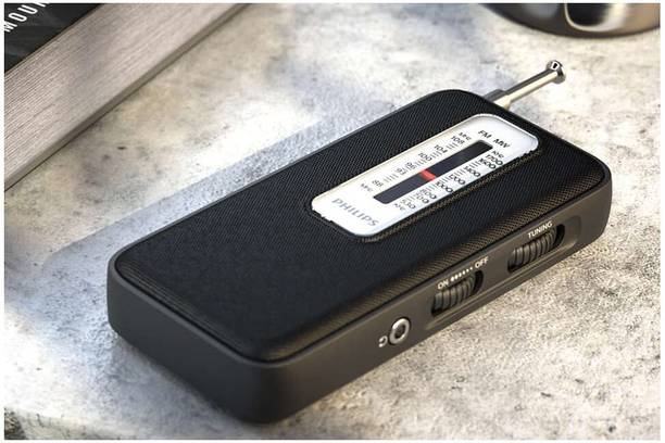 PHILIPS R1506 Portable Radio with FM/MW Mode 3.5mm Headphone Jack FM Radio