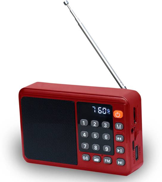 Primate M9 Pocket Blast FM Radio & Bluetooth Speaker | Powerful Sound, Type-C,AUX,SD,USB FM Radio