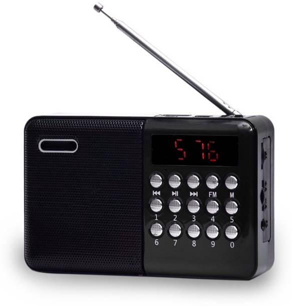 Monrix Fm Look Pocket Blast Speaker with Bluetooth, FM, USB/SD Card, and AUX Radio FM Radio