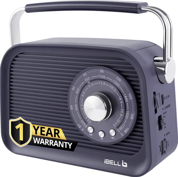 iBELL FM770BT Portable Radio FM/AM/SW with Bluetooth, USB/SD, MP3 Player, 3-Band FM Radio