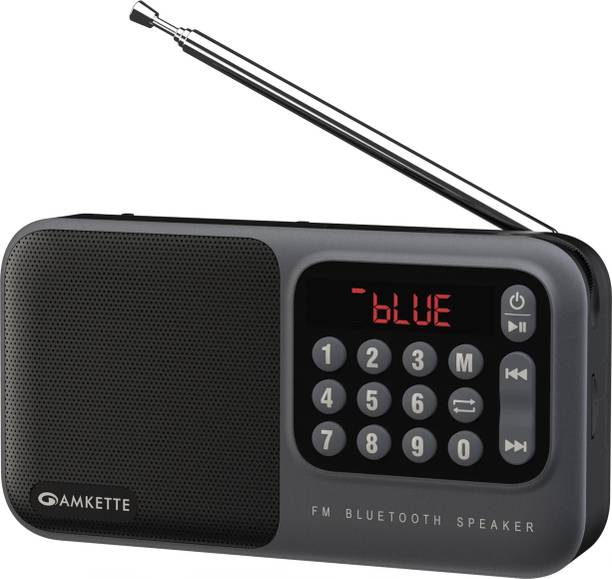 AMKETTE Pocket Mate Bluetooth Speaker with USB, SD Card and Headphone Jack FM Radio