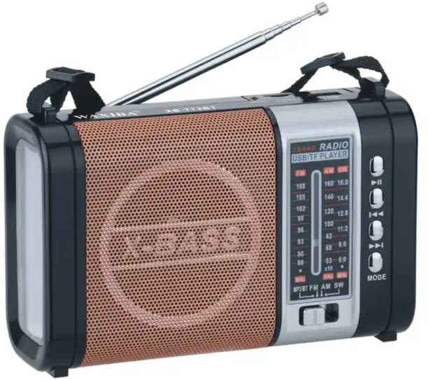 Fangtooth XB-771URT Retro Style Mp3 Player 3 Bands AM/FM/SW World Receiver with LED Torch FM Radio