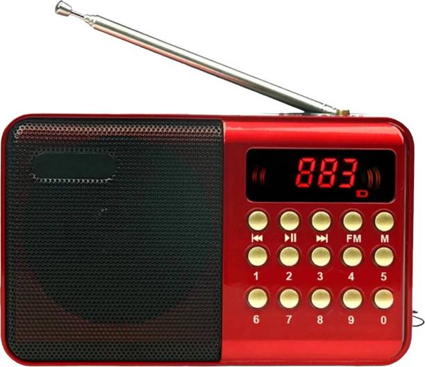 fire turtle FM Radio Bluetooth Speaker - 8 Hrs Playtime (Headphone Jack, SD Card, USB Input) FM Radio