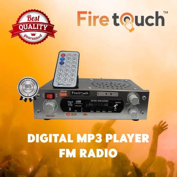 Fire Touch AC/DC FM Radio Multimedia Speaker with Bluetooth, USB, SD Card, FM Radio FM Radio