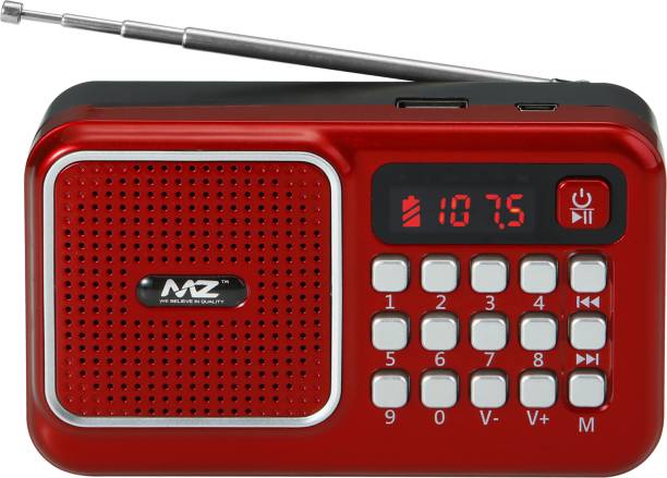 MZ M41VP (FM SUPER RADIO) With Bluetooth/USB/Aux/TFT Card 1200mAh Battrey FM Radio