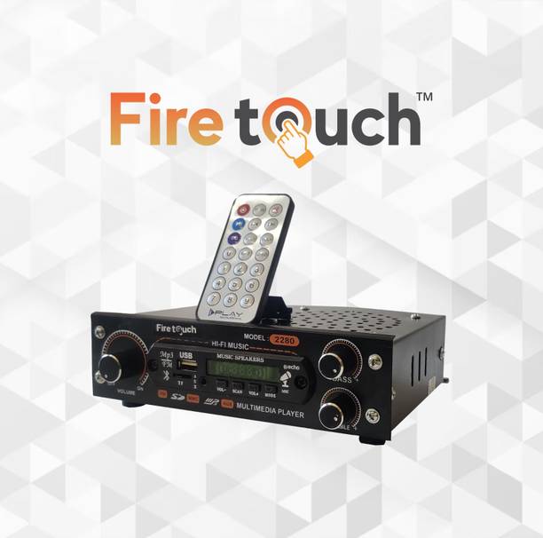 Fire Touch AC/DC FM Radio Multimedia Speaker with Bluetooth, USB, SD Card, Aux FM Radio