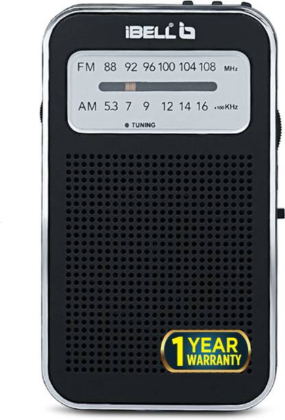 iBELL FM720BT Pocket Radio with FM & Bluetooth Speaker, Headphone Jack, USB MP3 Player FM Radio