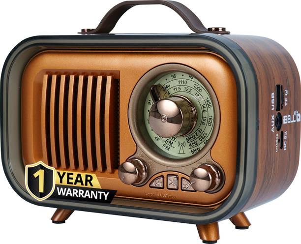iBELL Rhythm 750 Retro Bluetooth Speaker with 3 Band AM/FM/SW FM Radio